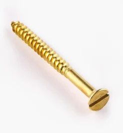 Best 1 1/2" #6 Flat-Head Brass Screws Screws