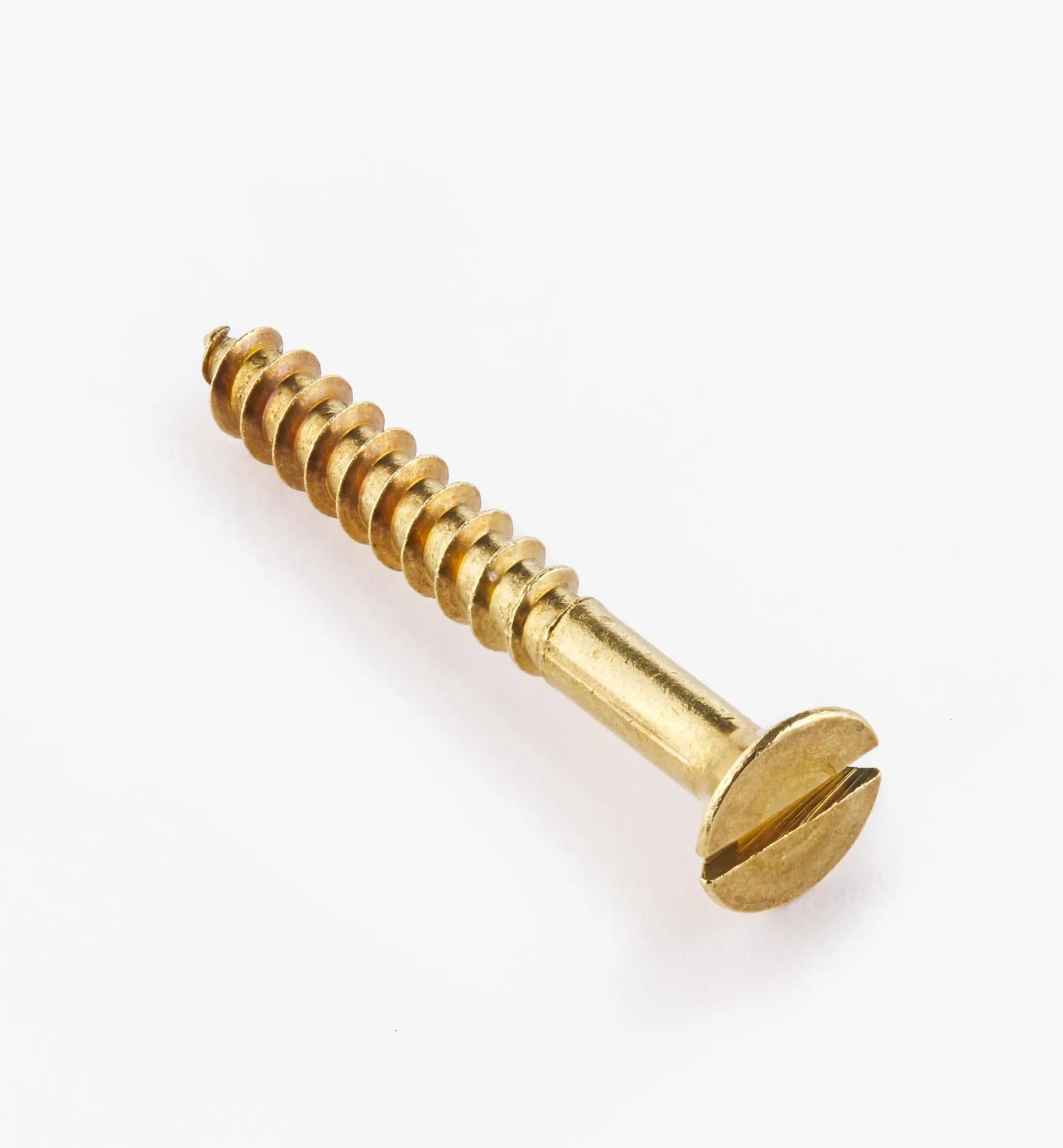 Hot 1 1/2" #10 Flat-Head Brass Screws Screws