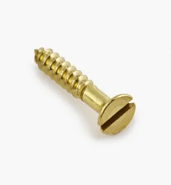 Outlet 5/8" #4 Flat-Head Brass Screws Screws