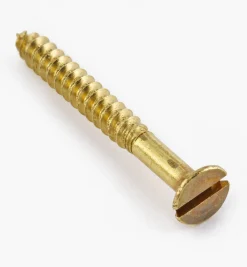 Outlet 1" #4 Flat-Head Brass Screws Screws