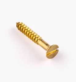 Clearance 1" #6 Flat-Head Brass Screws Screws