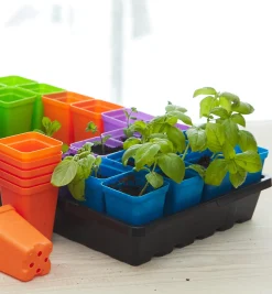 Hot 2 1/2" Multicolor Pots Seed Starting