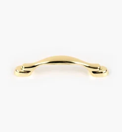 Outlet 4 1/4" Ultra-Bright Brass Finish Eclipse Pull Pulls