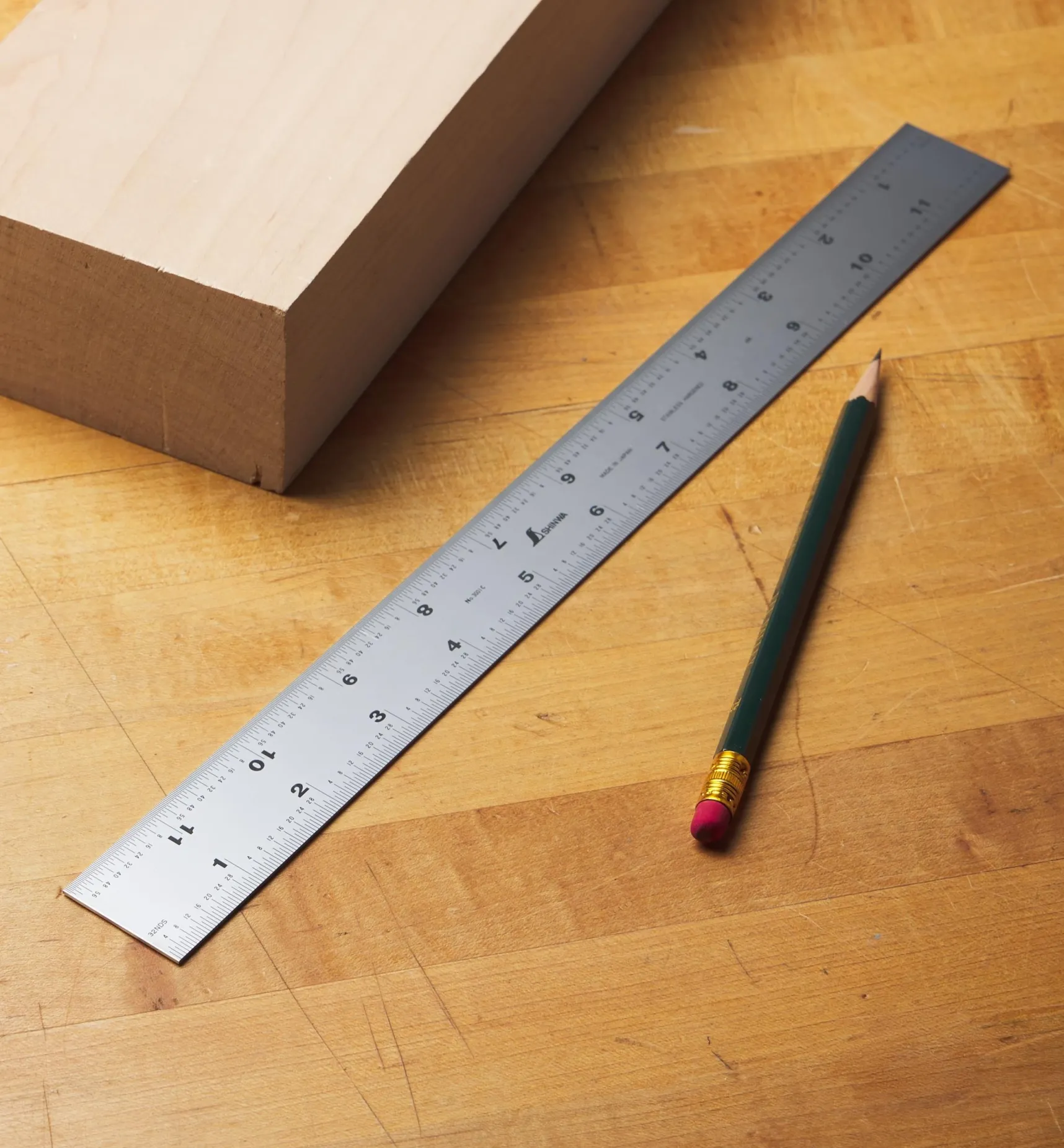 Hot 12" Cabinetmaker's Rule Marking & Measuring