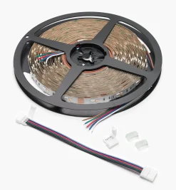 32' Color-Controlled RGB+W LED Tape Light Set, 30+30 LEDs/m Lighting