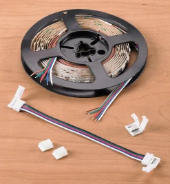 8' Color-Controlled RGB+W LED Tape Light Set, 60+60 LEDs/m Lighting