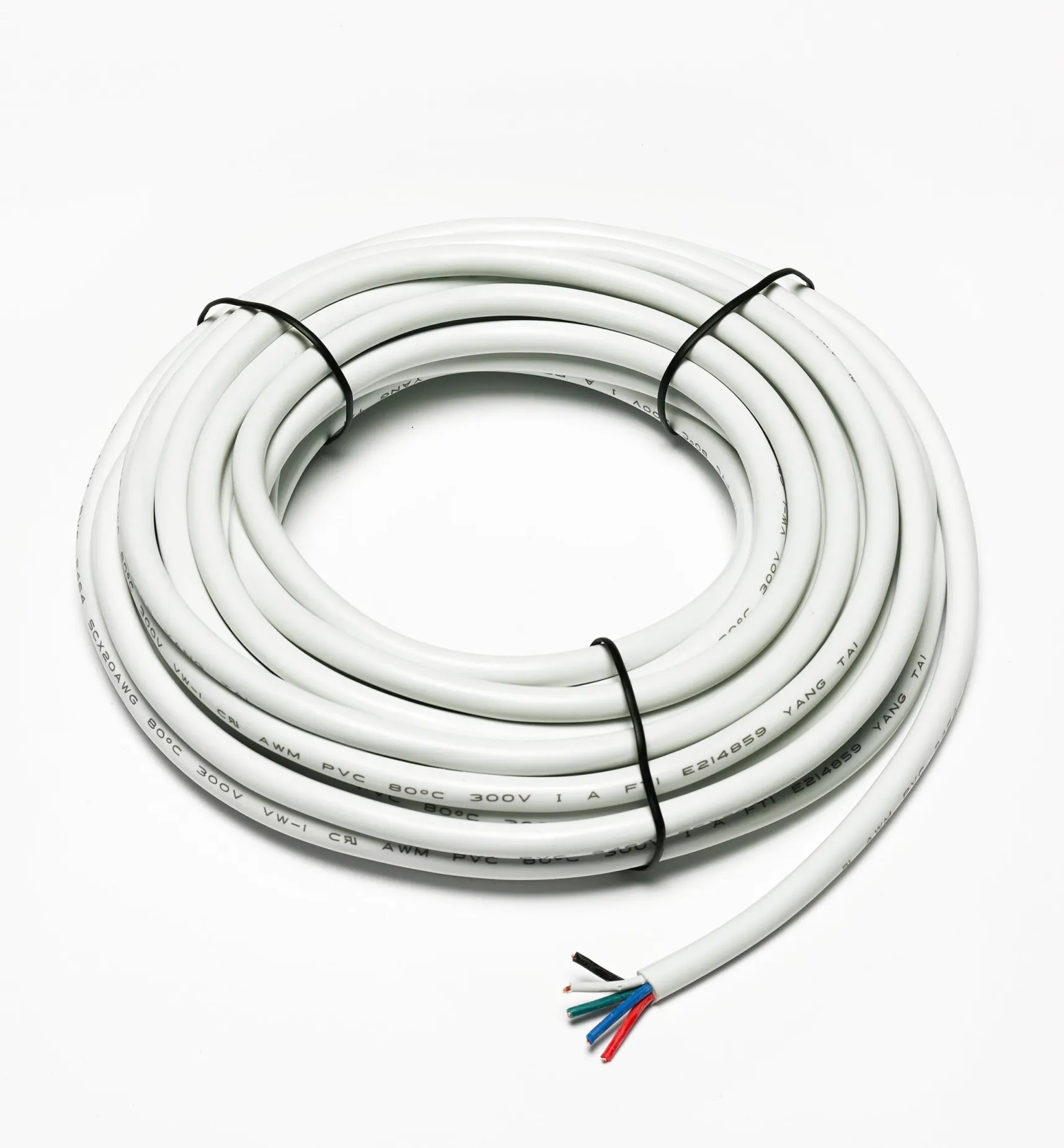 Hot 20 Ga. Five-Conductor In-Wall Wire For RGB+W LED Tape Lights Lighting