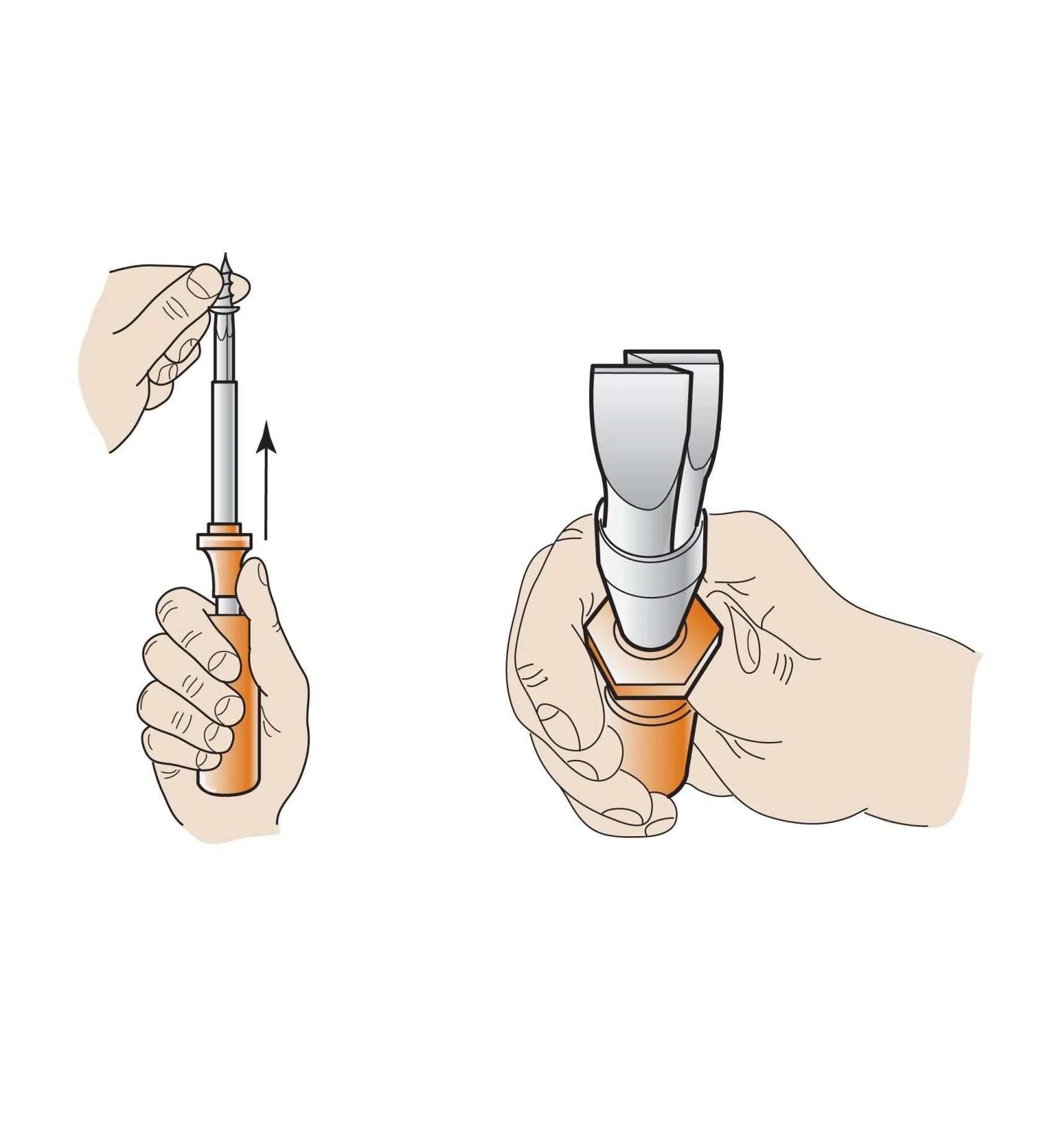 New 1/4" Quick-Wedge Screwdriver Screwdrivers