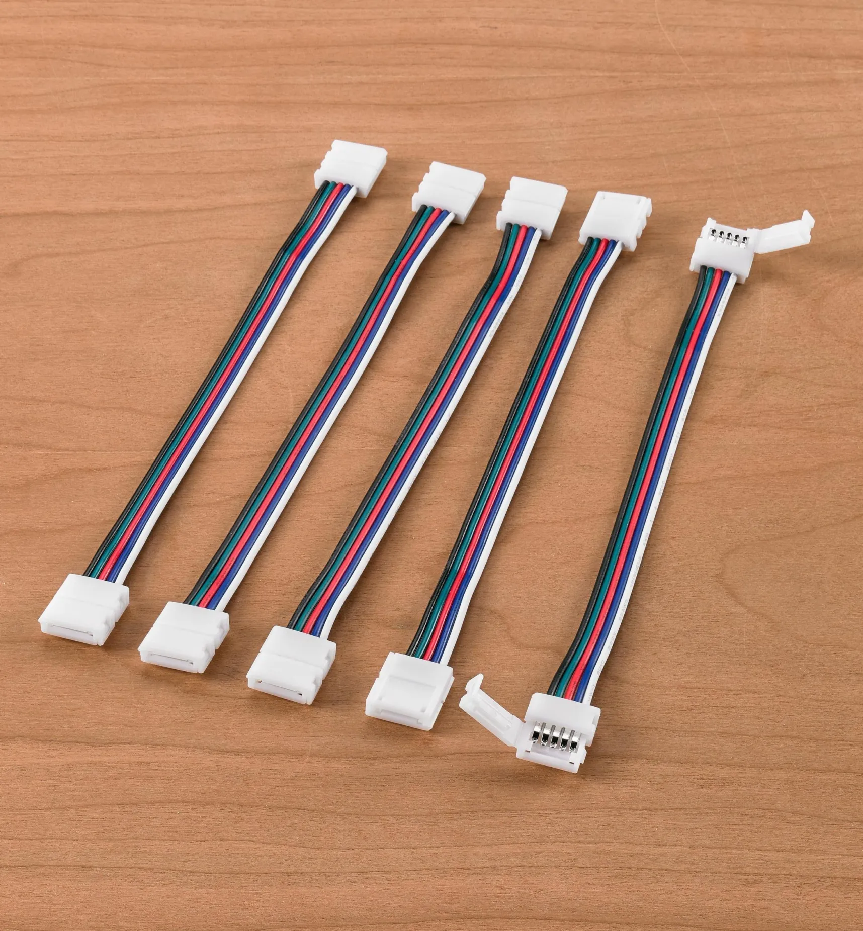 6" Wire-Lead Connectors For RGB+W LED Tape Lights Lighting