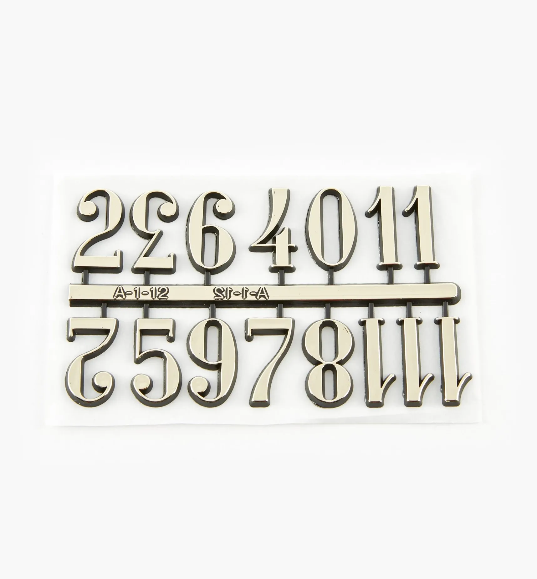 Hot Adhesive-Backed Arabic Numerals Project Supplies