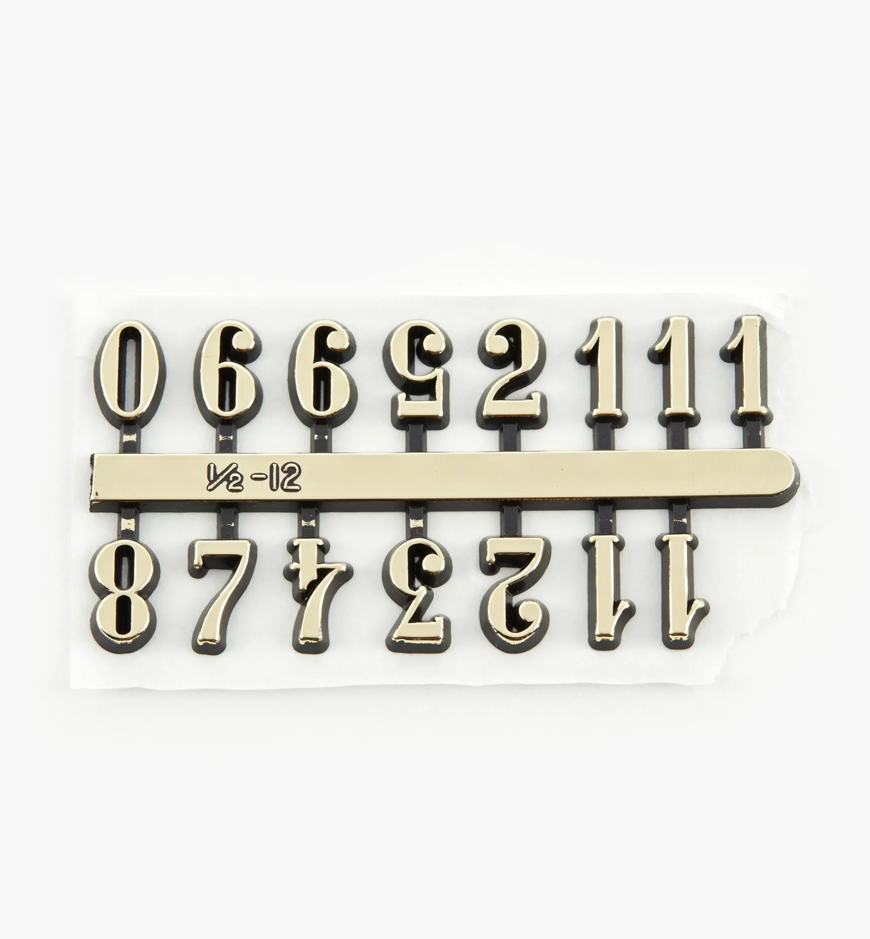 Hot Adhesive-Backed Arabic Numerals Project Supplies