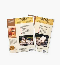 Discount Adirondack California-Style Furniture Plans Plans