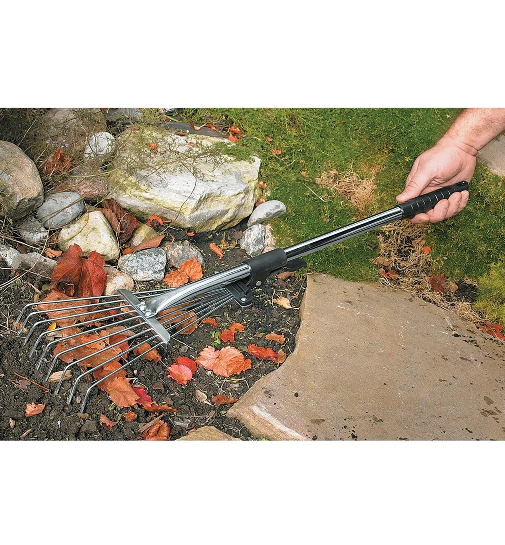 New Adjustable Fan Rakes Lawn Care