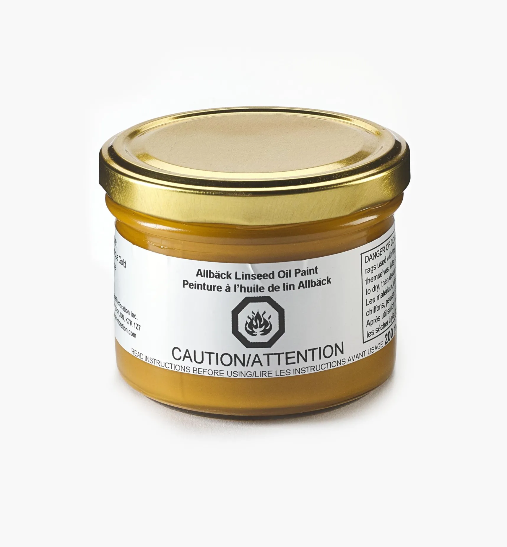 Outlet Allbäck Antique Gold Linseed Oil Paint Supplies