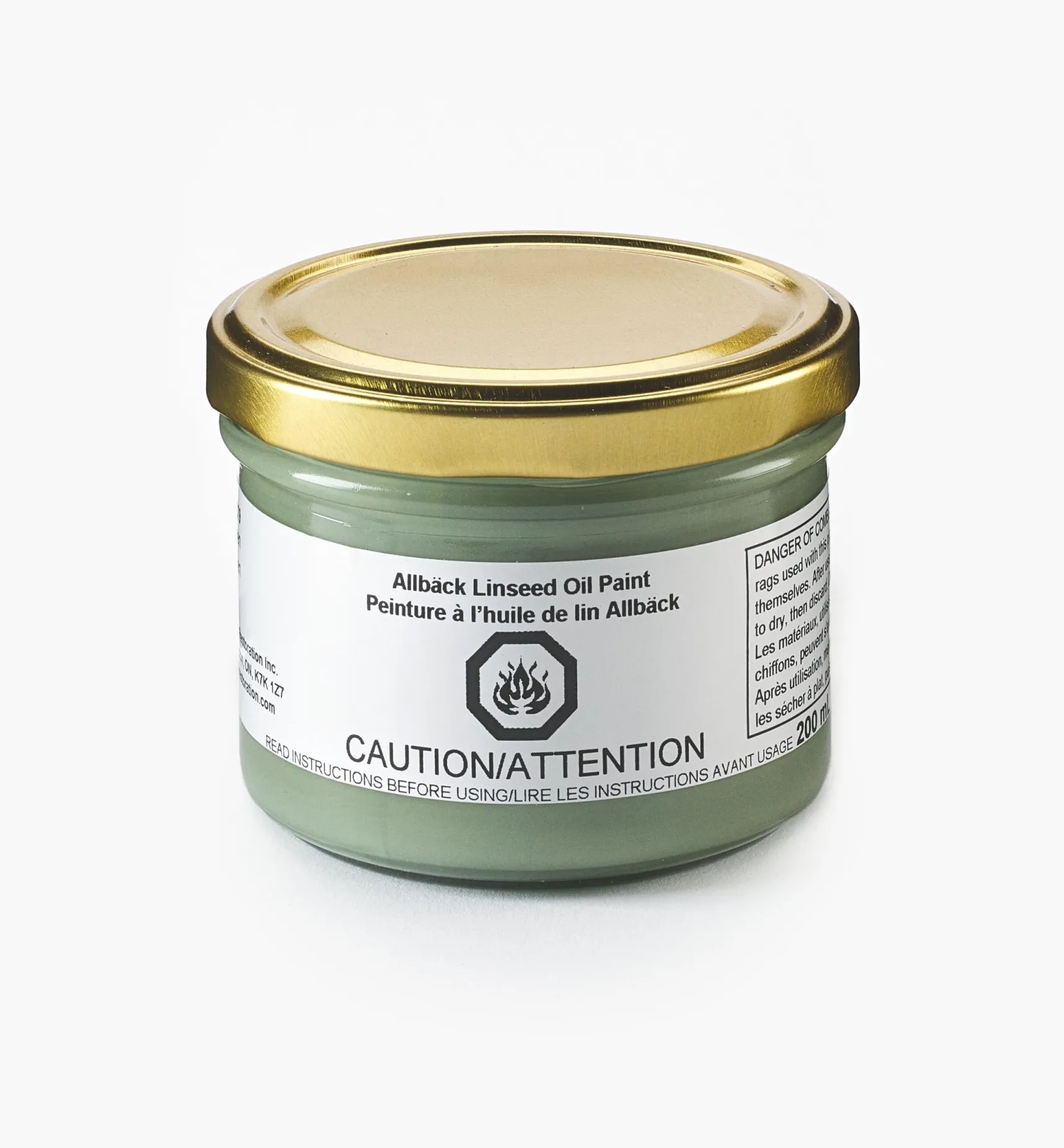 Outlet Allbäck Lichen Linseed Oil Paint Supplies