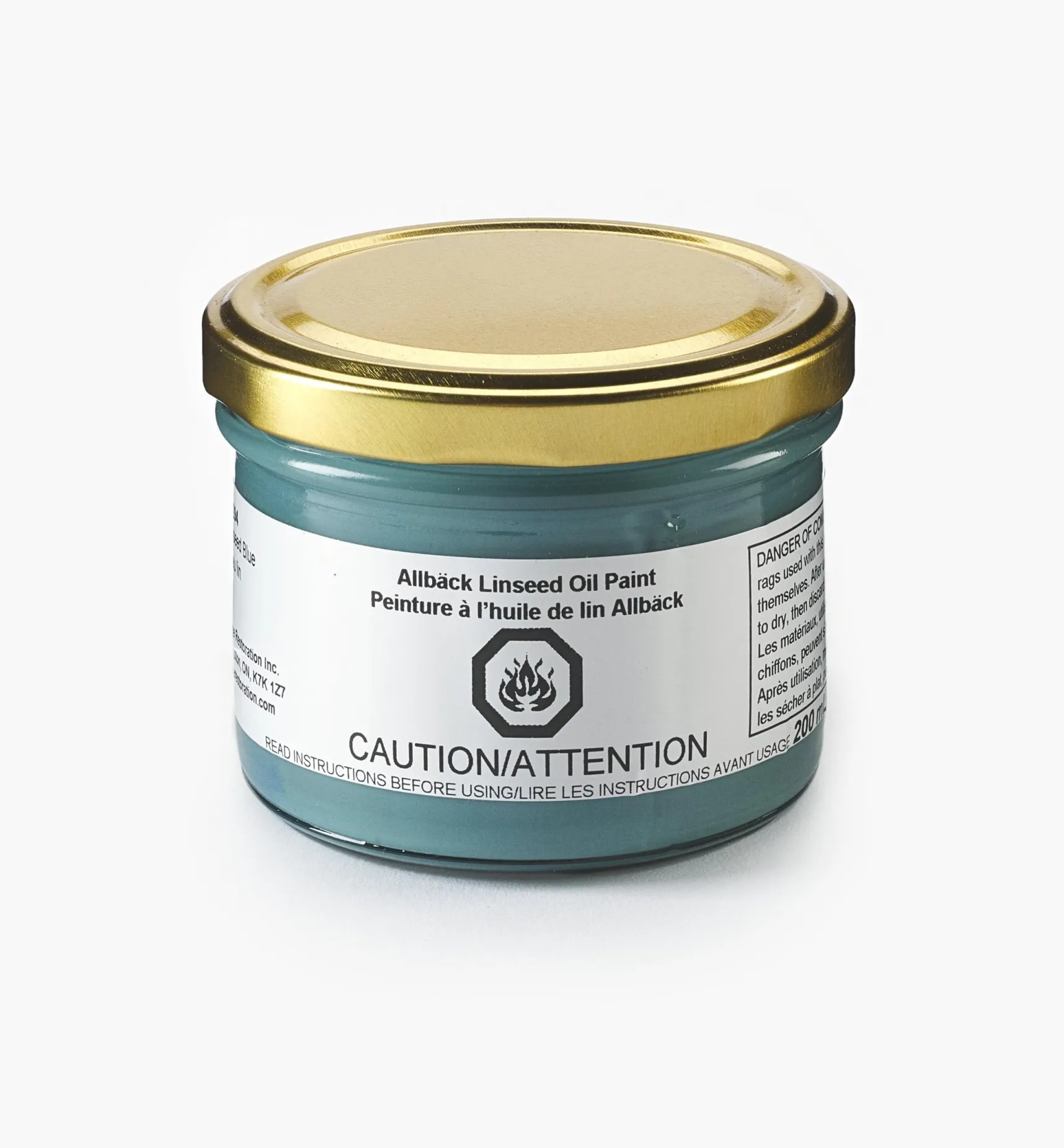 Clearance Allbäck Linseed Blue Linseed Oil Paint Supplies