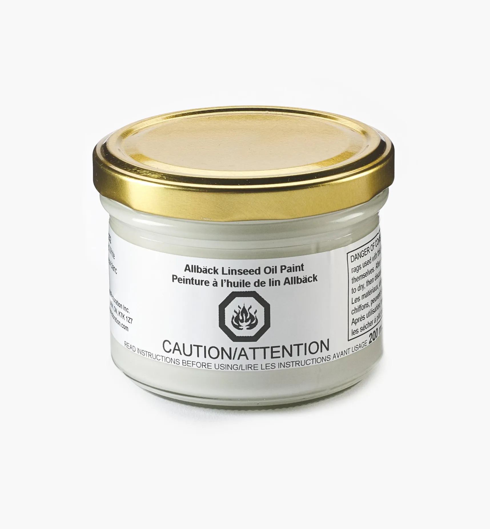 Clearance Allbäck Old White Linseed Oil Paint Supplies