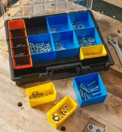 New Allit Pro 15-Compartment Modular Storage Case Storage Organization