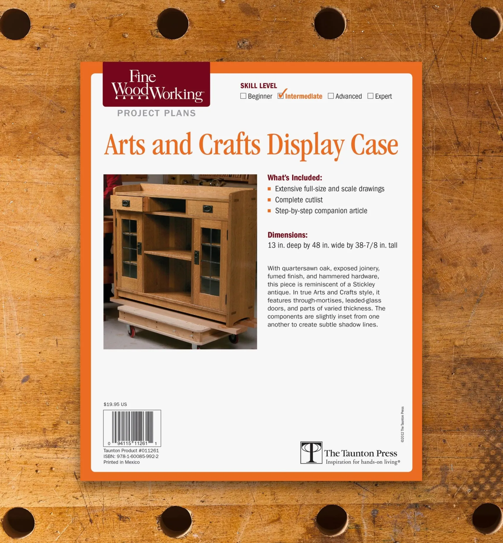 New Arts And Crafts Display Case Plan Plans