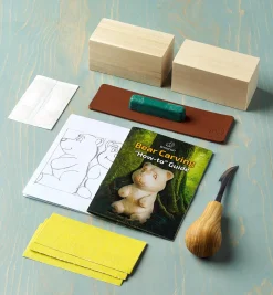New BeaverCraft Bear Carving Kit Supplies