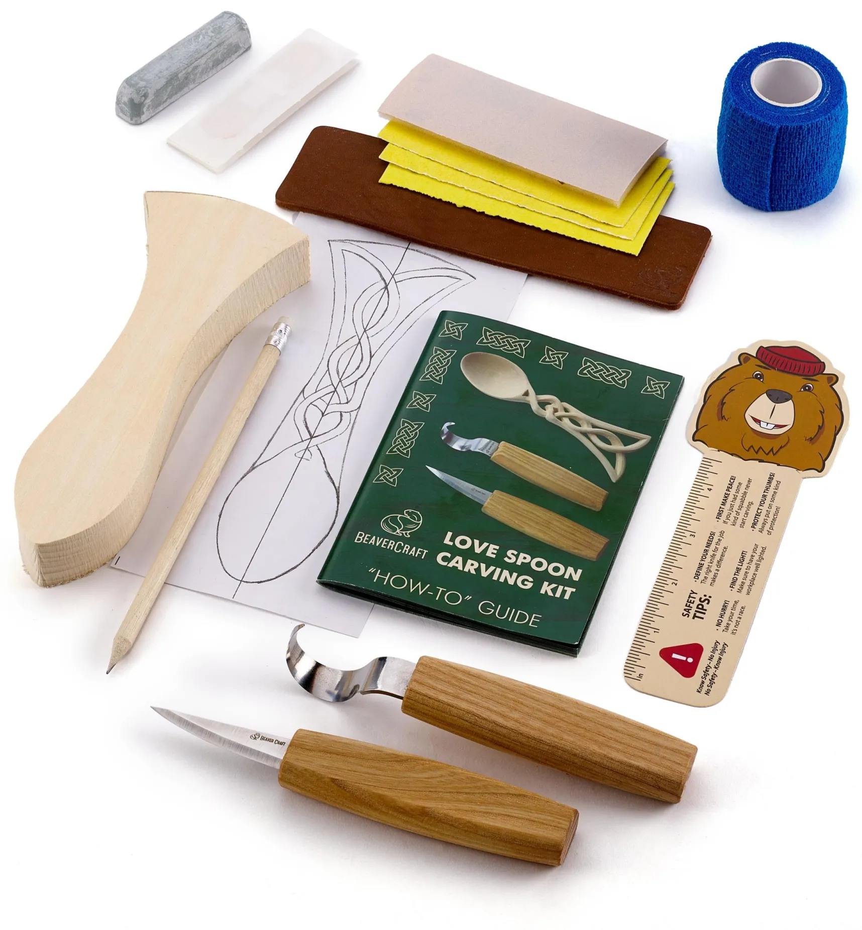 Best BeaverCraft Celtic-Style Lovespoon Carving Kit Supplies