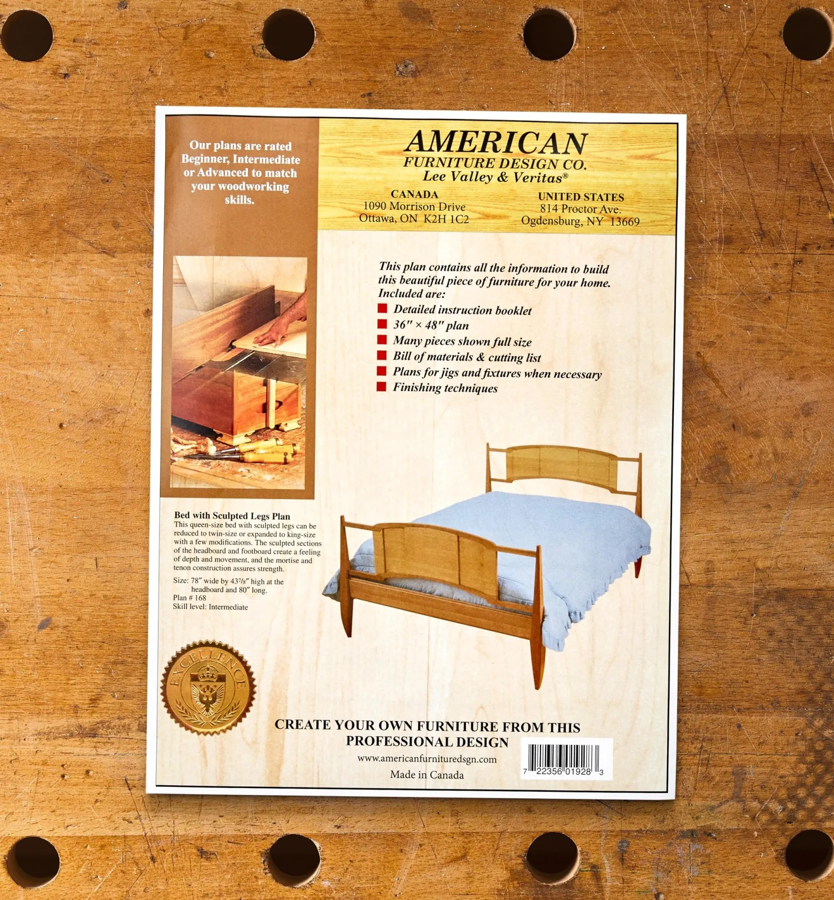Online Bed With Sculpted Legs Plan Plans