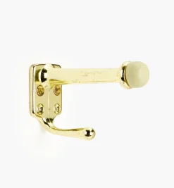 New Belwith Polished Brass Doorstop With Hook Architectural Hardware
