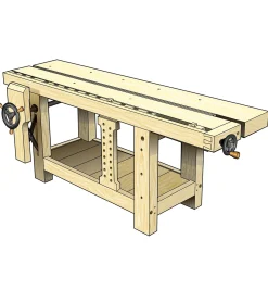 Online Benchcrafted Roubo Bench Plan & Glide Vise Hardware Kits Workshop