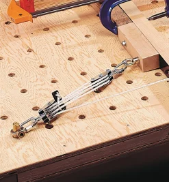Outlet Block And Tackle System For Steam Bending Jigs, Guides & Fixtures
