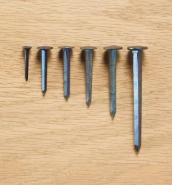 Discount Blued Steel Diamond-Head Forged Nails From Clouterie Rivierre Fasteners