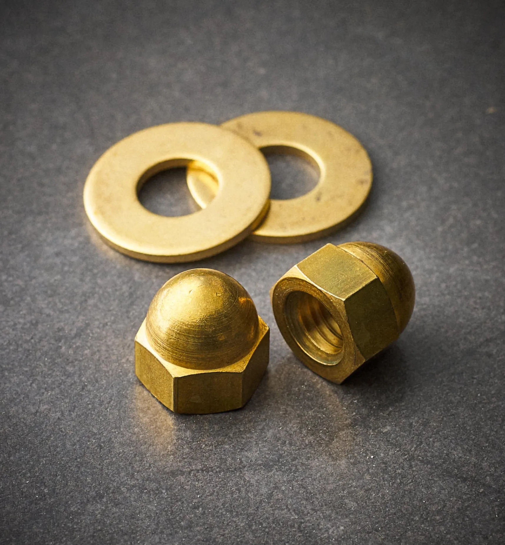 Best Brass Cap Nuts And Washers For Cast-Iron Legs Fasteners
