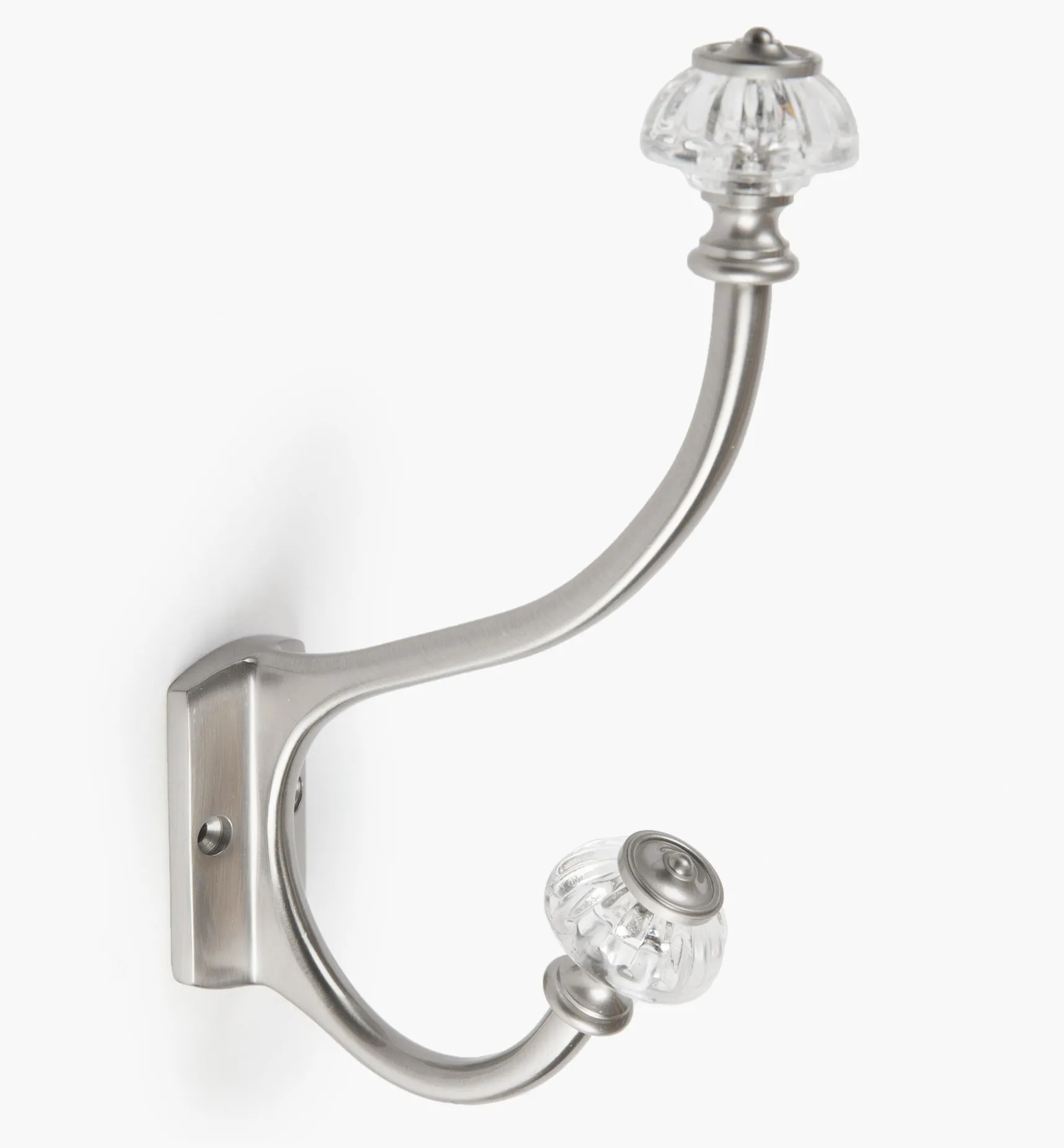 Outlet Brass Coat Hook With Victorian Crystal Knobs Hooks