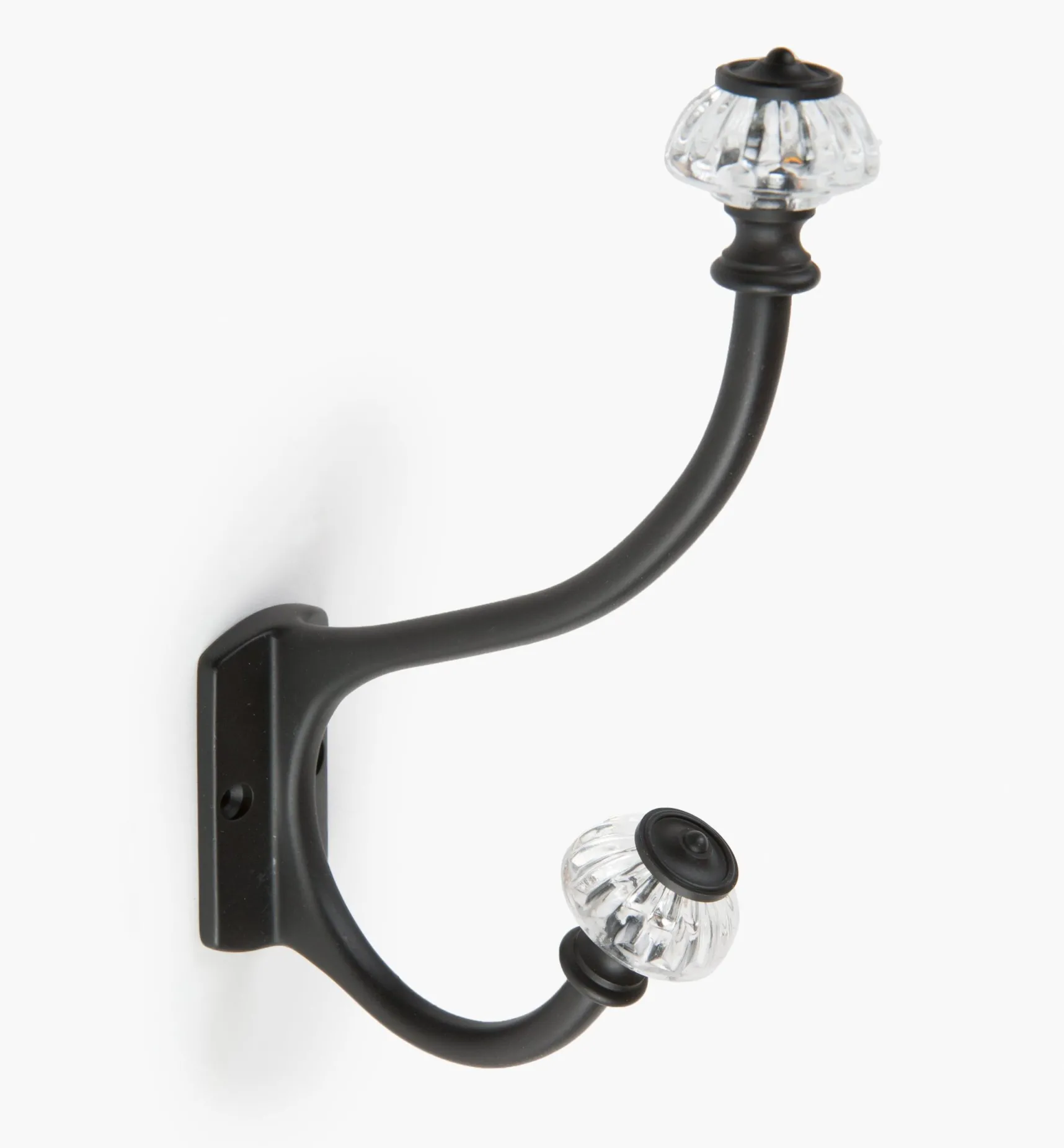 Outlet Brass Coat Hook With Victorian Crystal Knobs Hooks