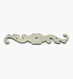 New Brass Plate Scroll Escutcheon (#5) Escutcheons