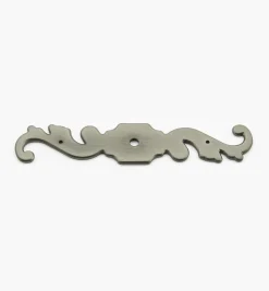 New Brass Plate Scroll Escutcheon (#5) Escutcheons
