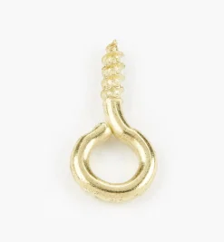 Clearance Brass-Plated Screw Eyes Hooks