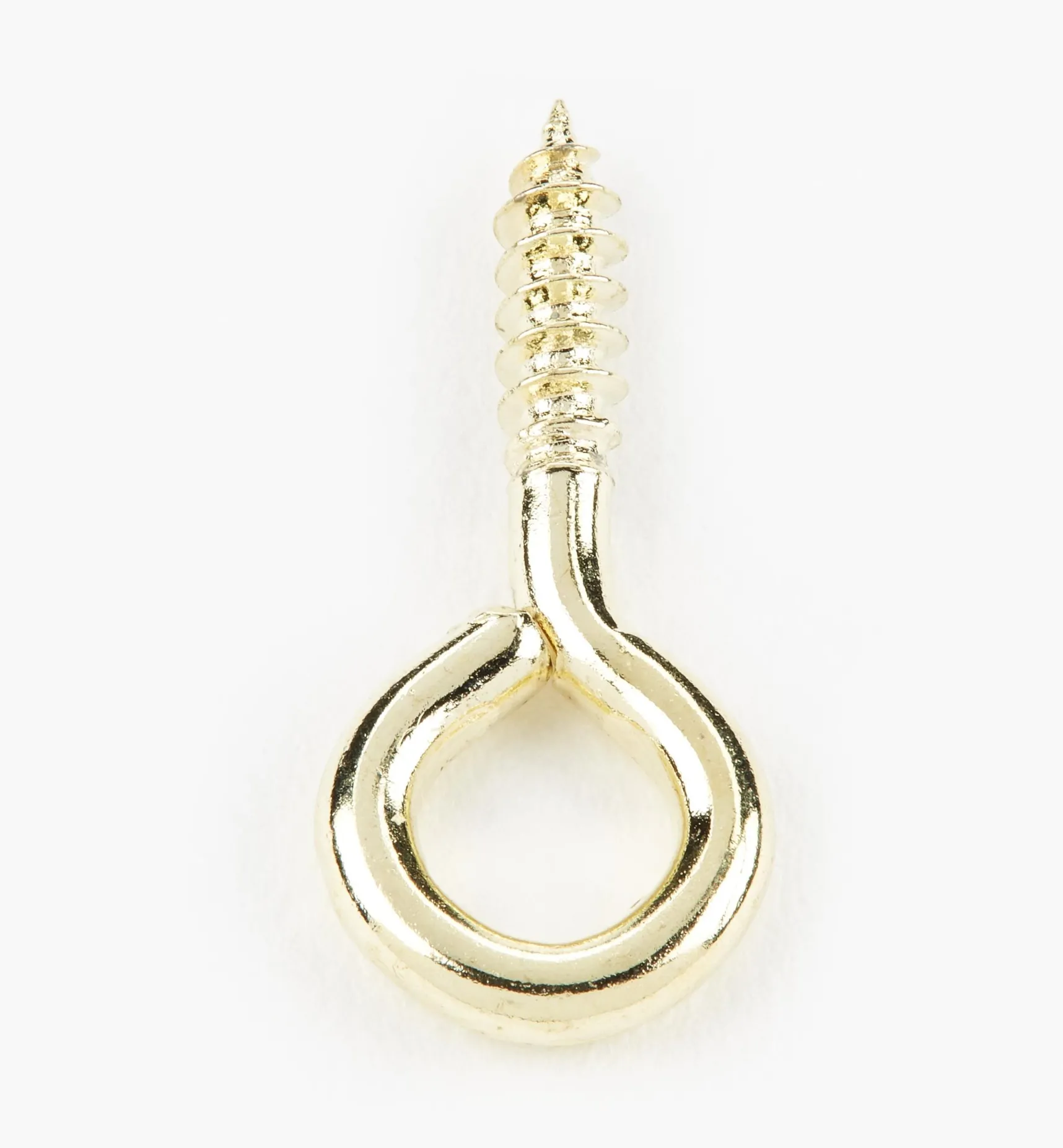 Clearance Brass-Plated Screw Eyes Hooks