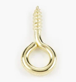 Clearance Brass-Plated Screw Eyes Hooks