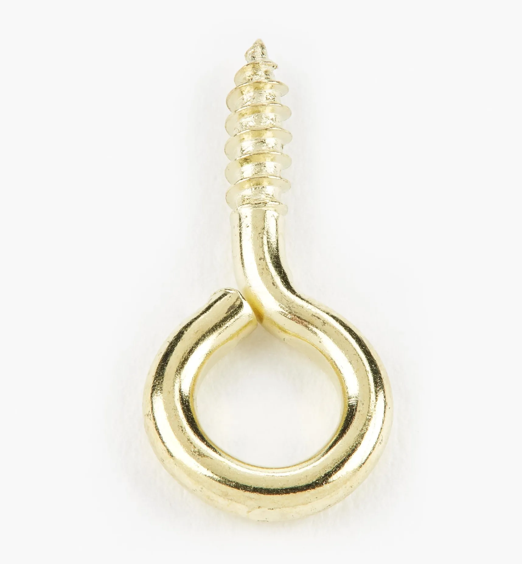 Clearance Brass-Plated Screw Eyes Hooks