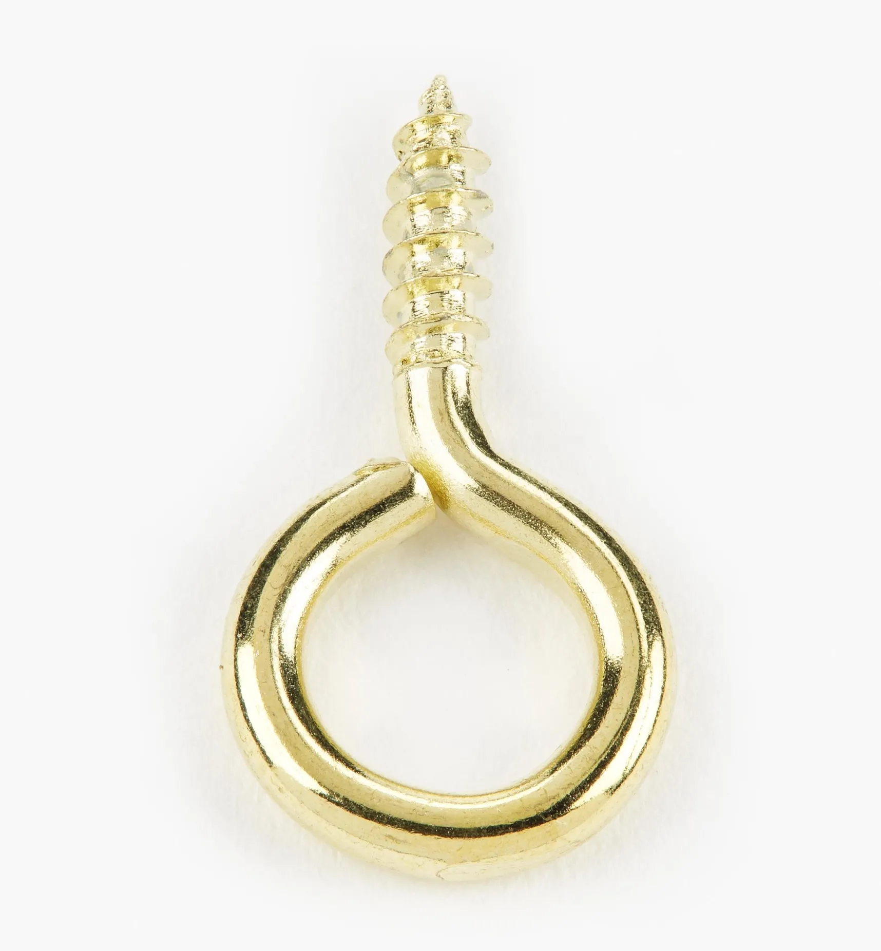Clearance Brass-Plated Screw Eyes Hooks