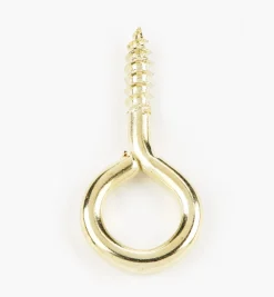 Clearance Brass-Plated Screw Eyes Hooks