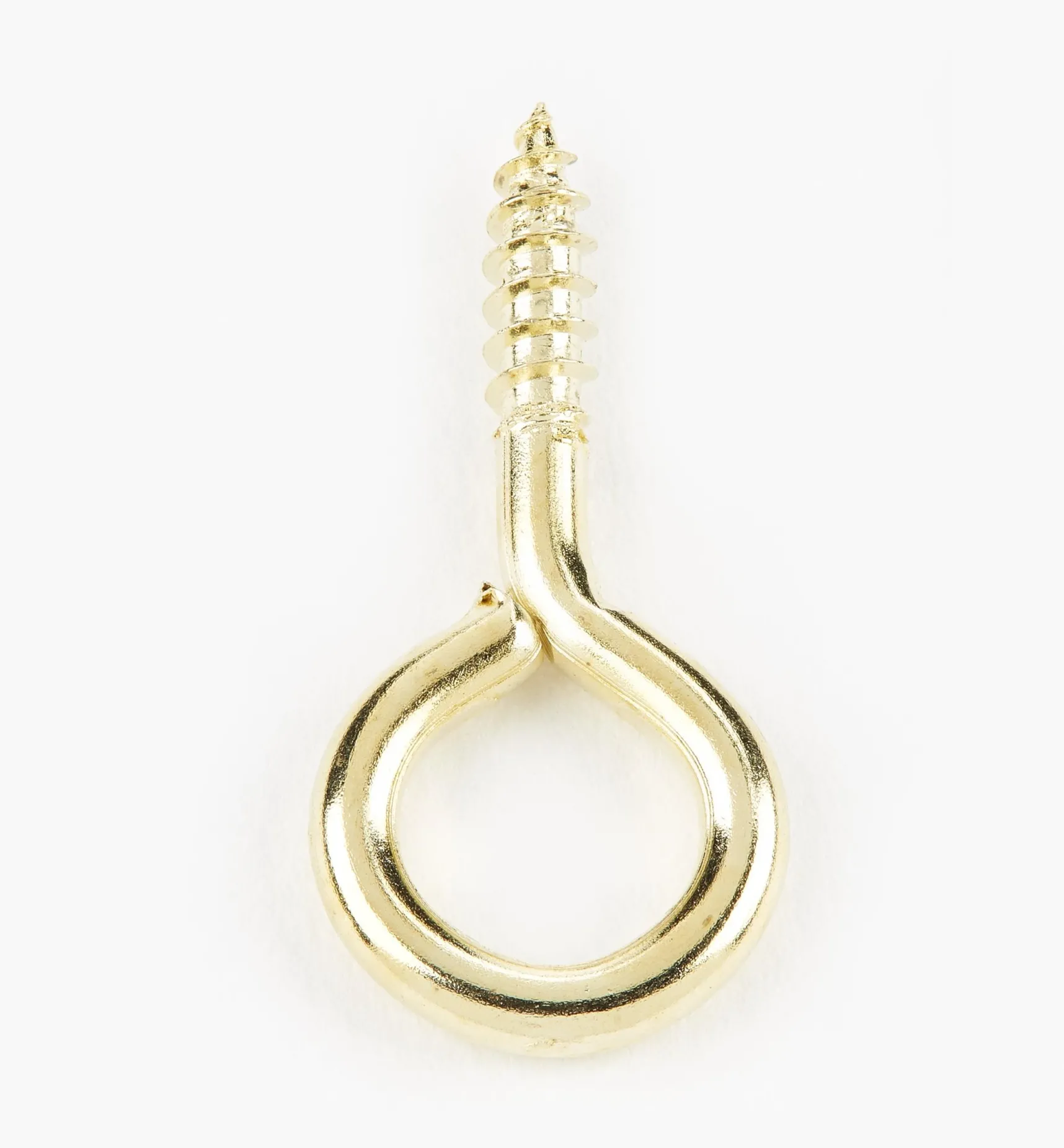 Clearance Brass-Plated Screw Eyes Hooks