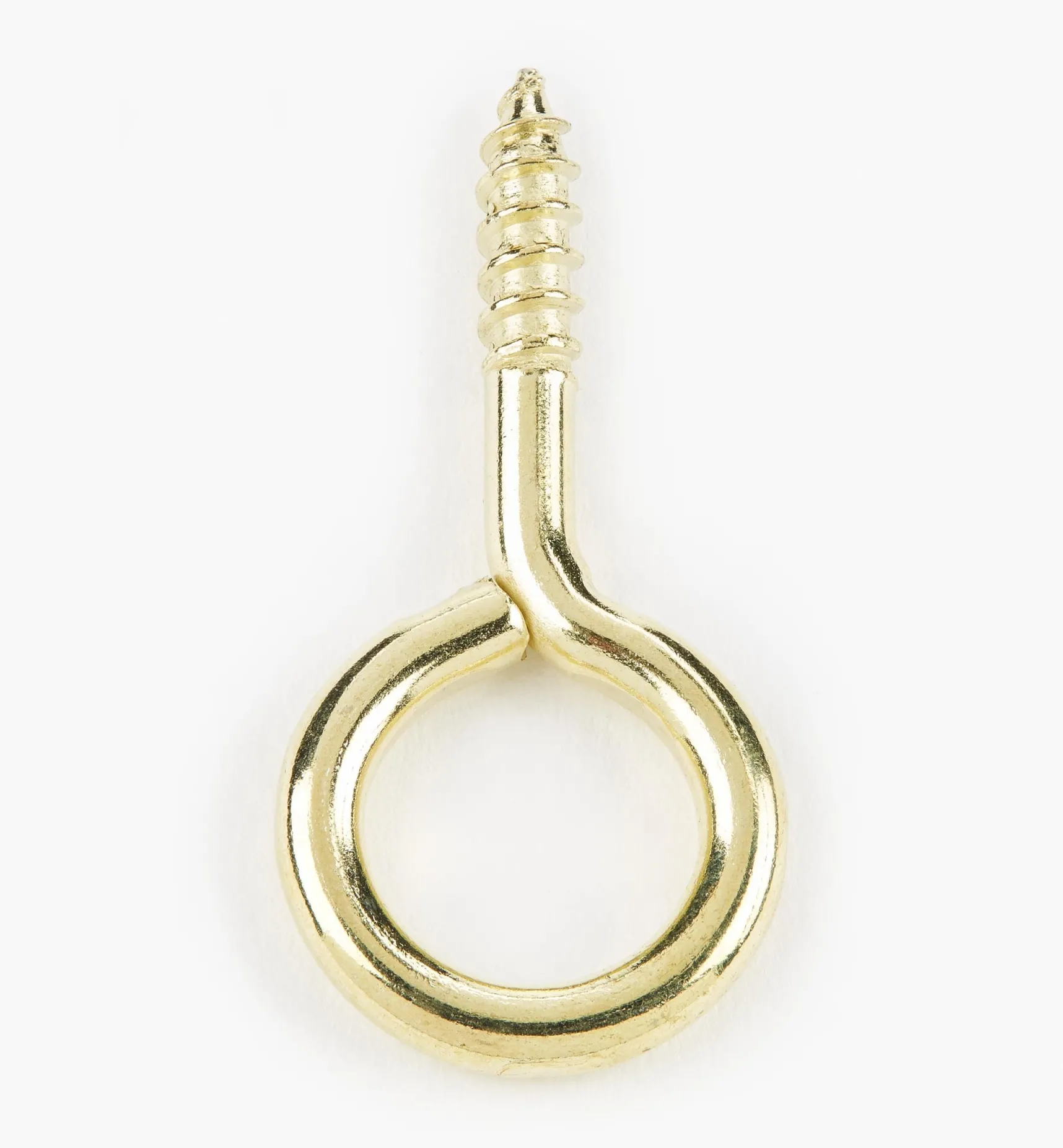 Clearance Brass-Plated Screw Eyes Hooks