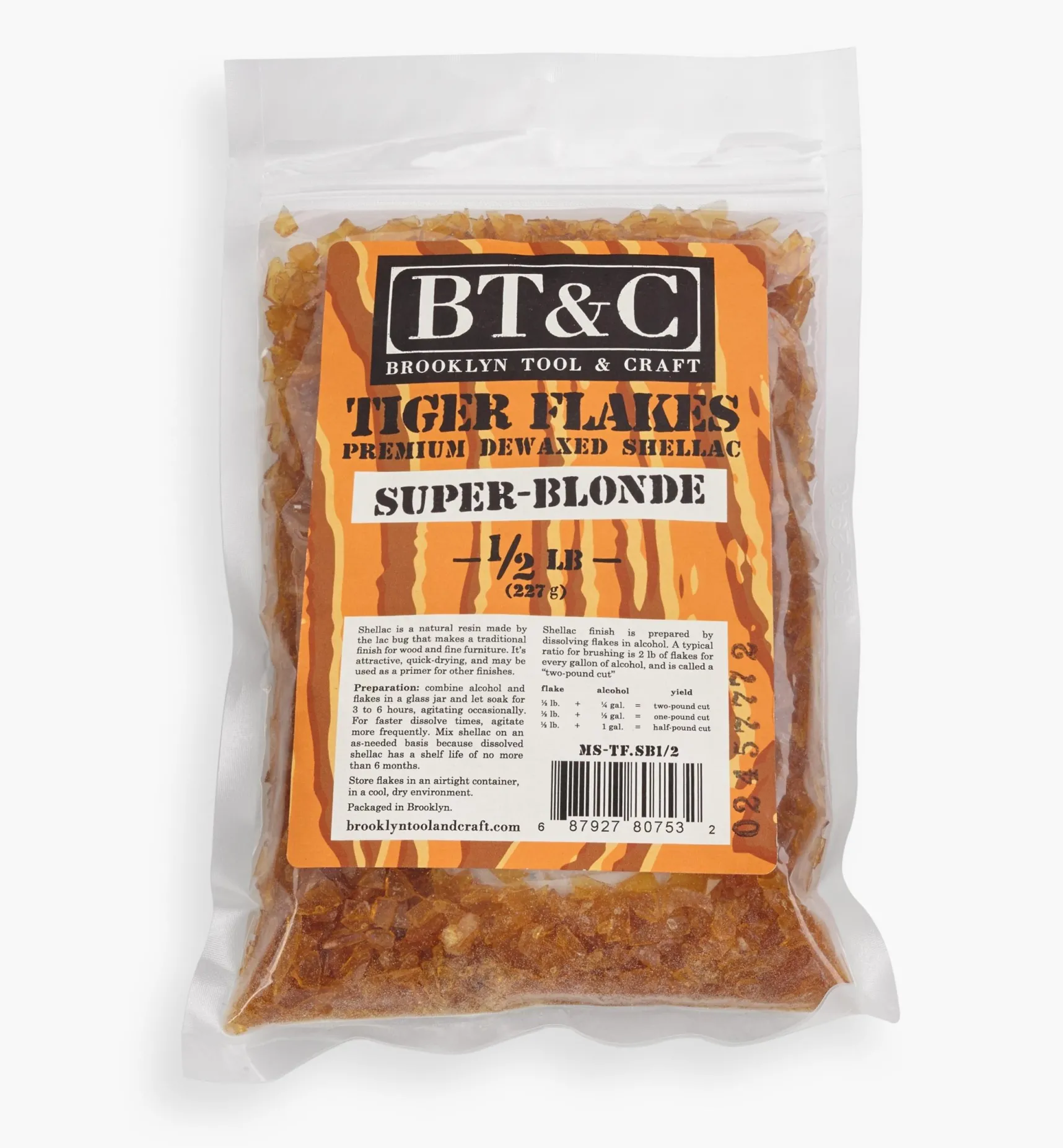 Best Brooklyn Tool & Craft De-Waxed Shellac Flakes Supplies