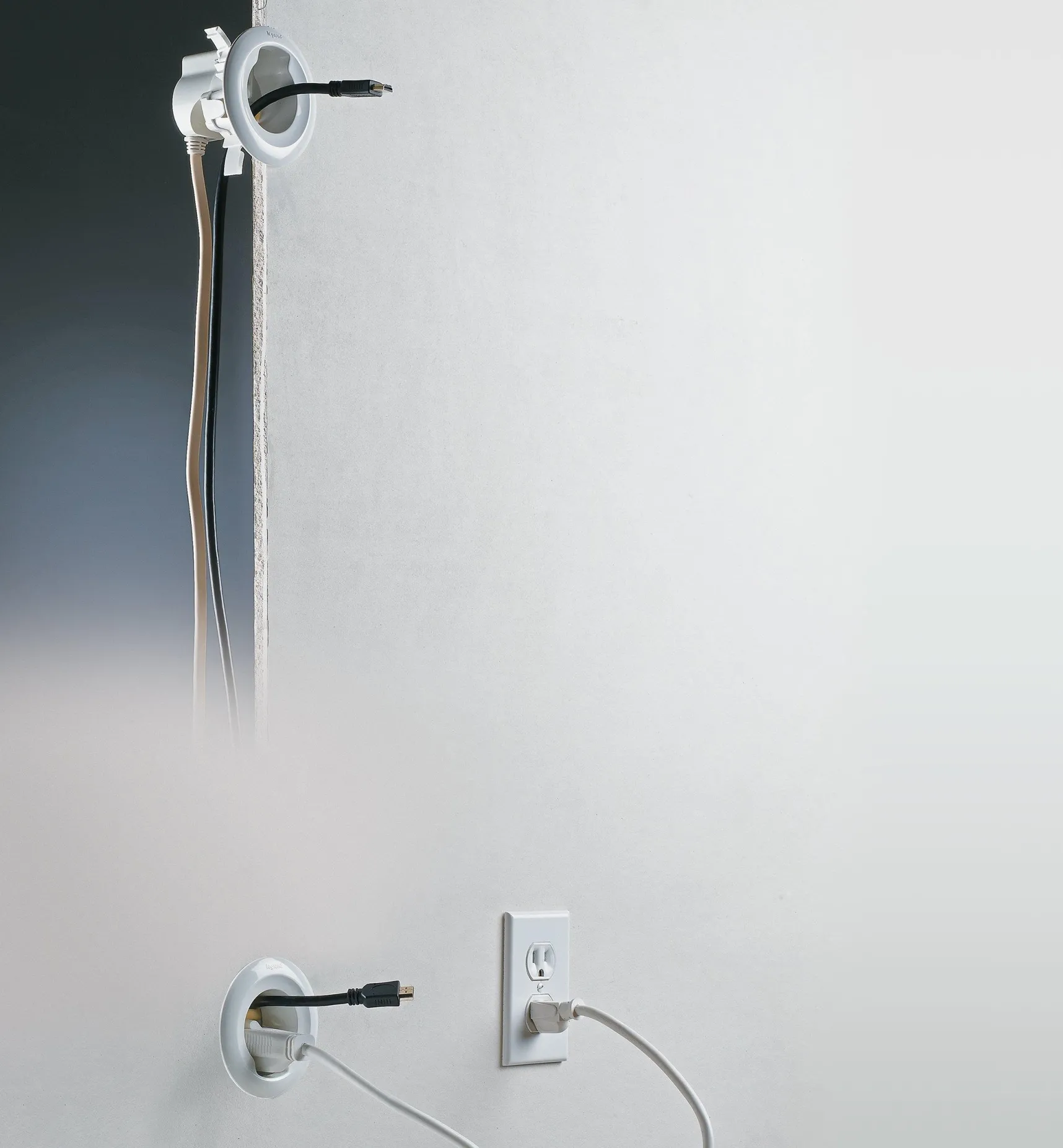 Online Cable Grommet Kit For Wall-Mounted Electronics Cable Management