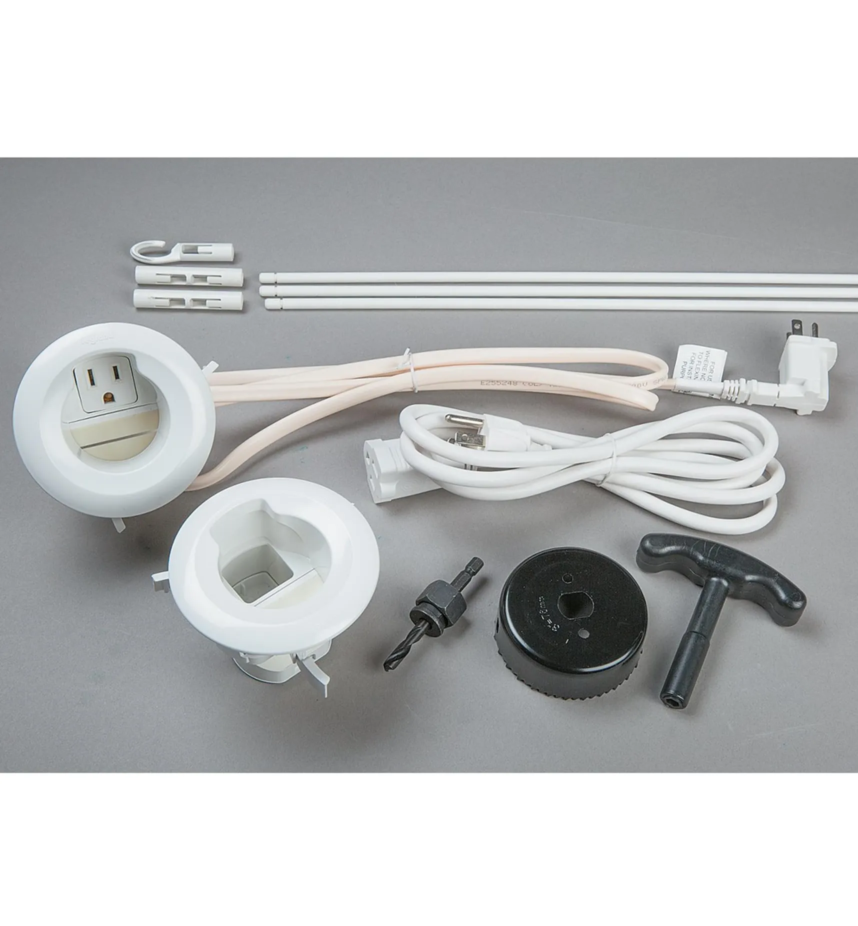 Online Cable Grommet Kit For Wall-Mounted Electronics Cable Management