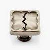 Best Cast Modern Satin Electro-Black Square Knob Knobs