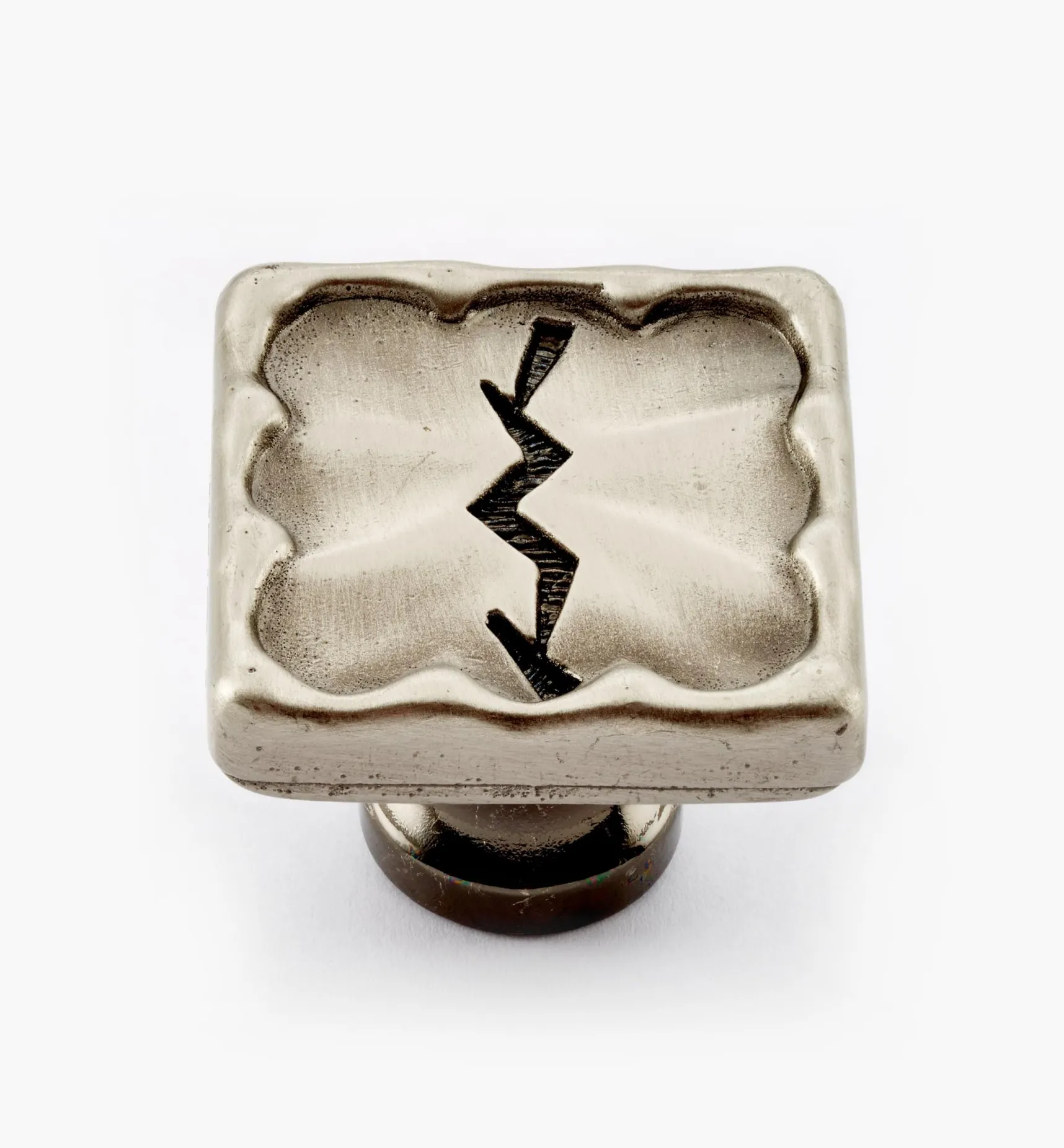 Best Cast Modern Satin Electro-Black Square Knob Knobs