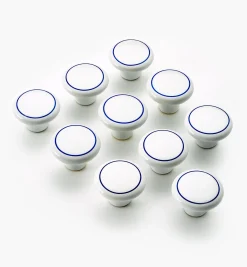 Clearance Ceramic Blue Ring Knob Knobs