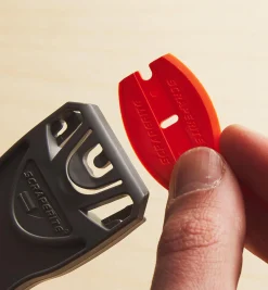 Discount Curved Orange Plastic Razor Blades Scrapers